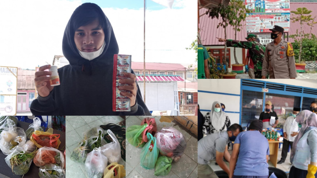 Pembagian Sembako kepada warga Kampung Merah Mersa, Kecamatan Lut Tawar, Kabupaten Aceh Tengah